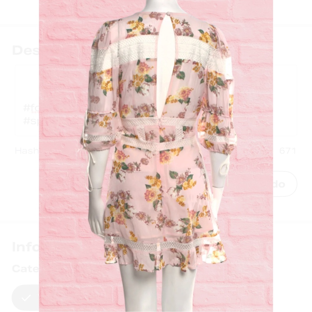 For love & lemons Floral Mini Dress - Picture 4 of 9
